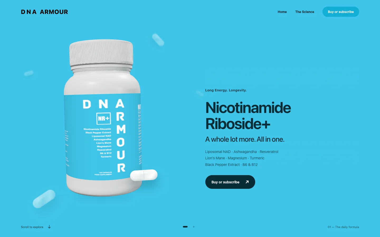 DNA Armour homepage